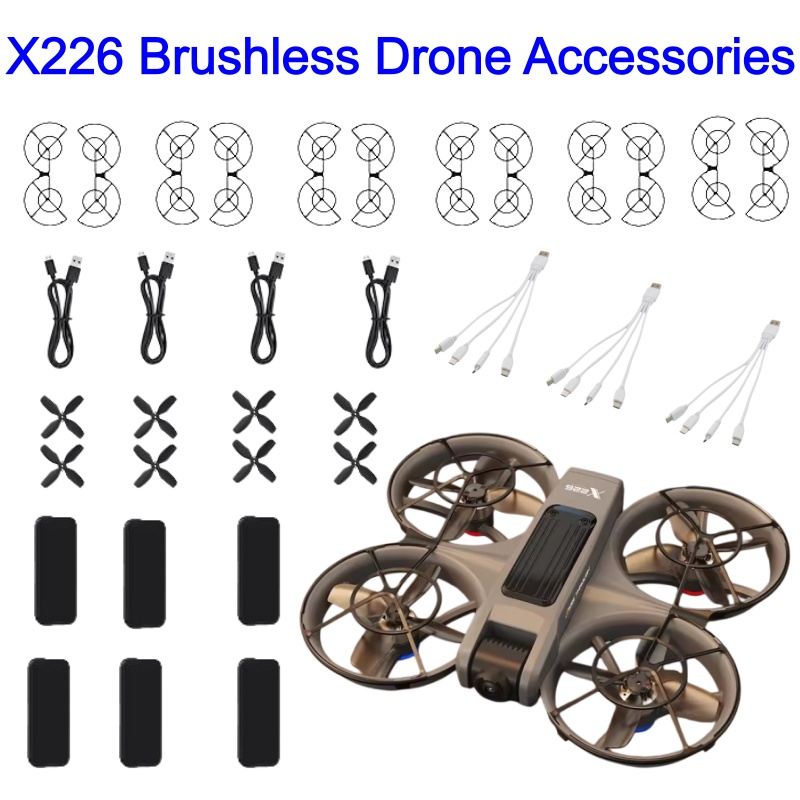 Drone Rc X226 - X226 ドローンアクセサリーバッテリー 3.7V 1800mAh プロペラ USB