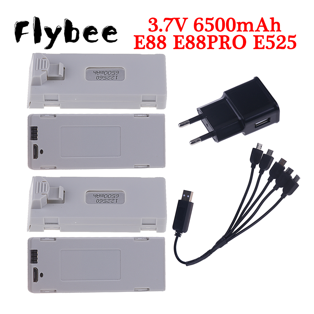 Drone Lipo Battery - Rcクワッドコプターバッテリー,e88バッテリー,オリジナル,3.7v,6500mah,e88,e88pro,e525,e99,p1,k3,p10,a13,s98用lioバッテリー