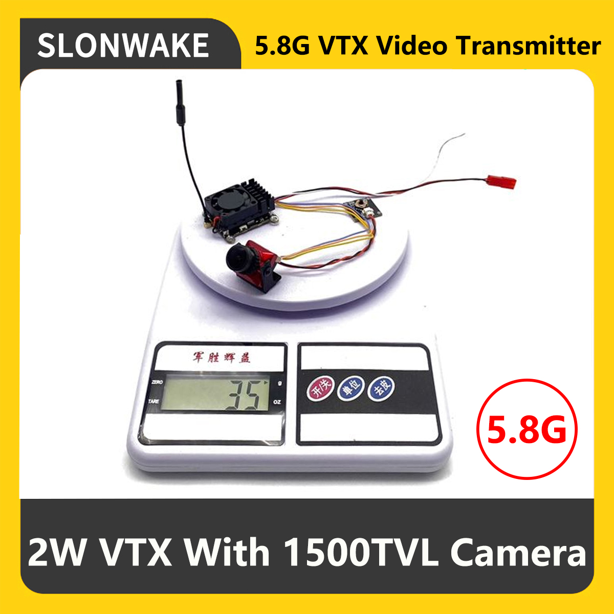 Drone Rc Controller And Receiver - SLONWAKE 5.8G 2000mW FPV VTX トランスミッター