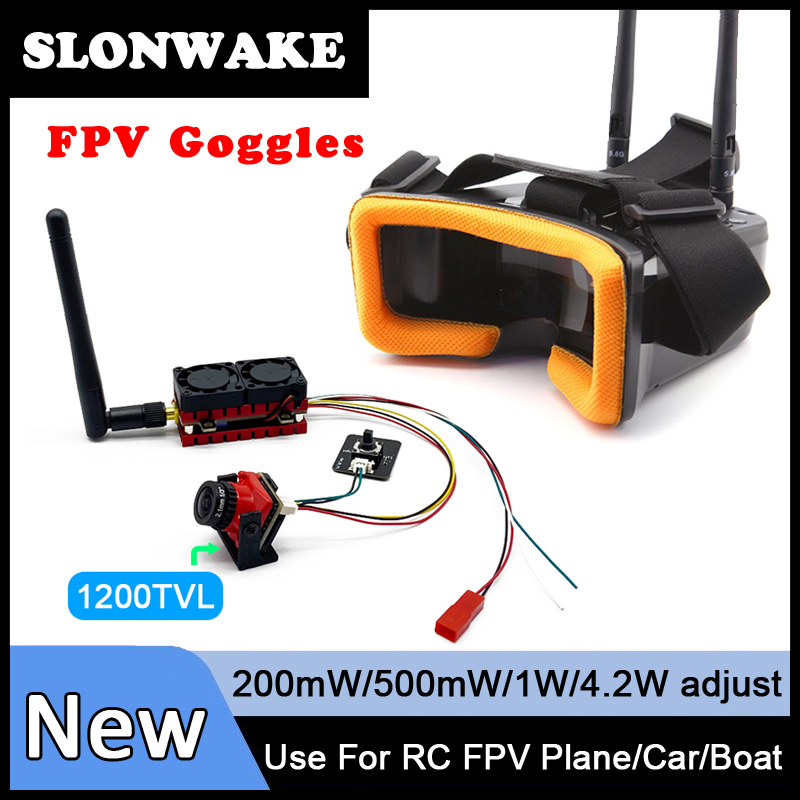 Fpv Goggles Headset - SLONWAKE 5.8G 48CH 4.2W VTX トランスミッター