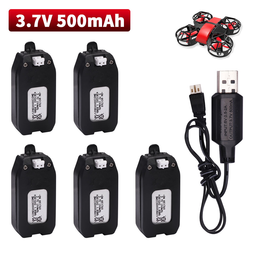 Drone Lipo Battery - 3.7V 500mAh リチウム電池 NH330 RH821 4