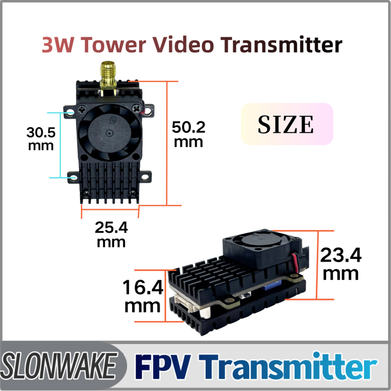 Drone Rc Controller And Receiver - SLONWAKE 5.8G 3000mW シミュレーション VTX FPV