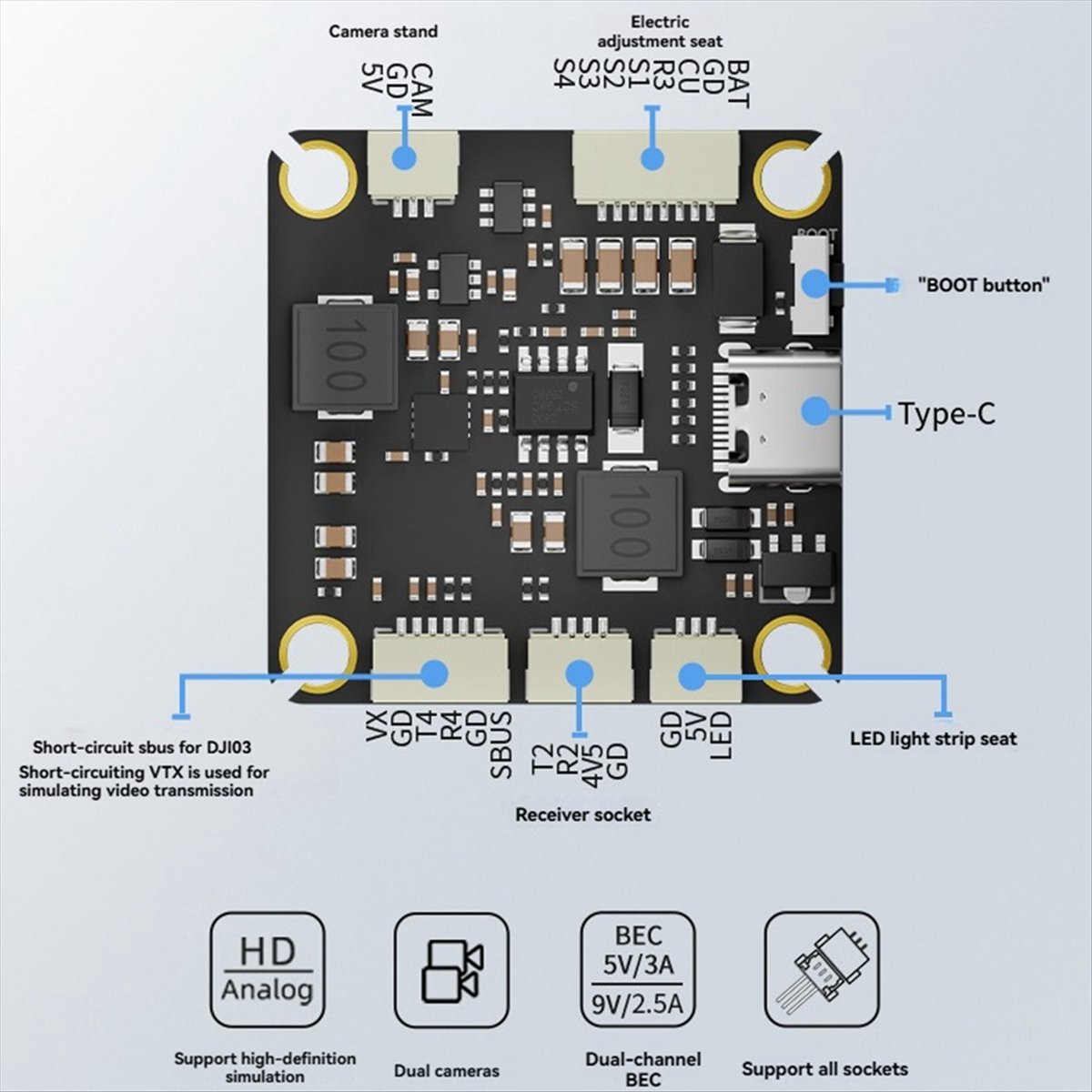 AAAE F455S V4 FC&ESC FPVスタック F - Drone Rc V4 のレビューと価格