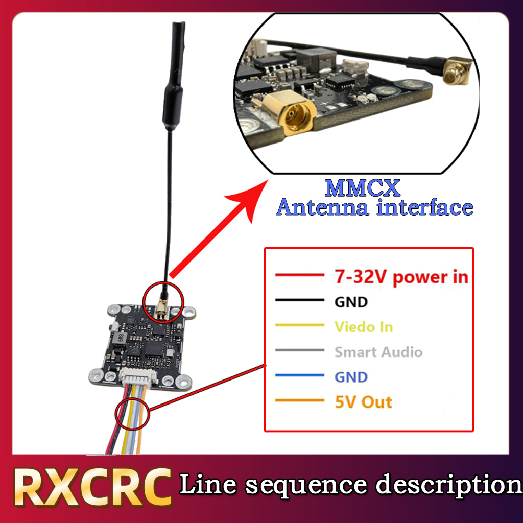 RXCRC 5.8G モジュール 48CH 1.6W VTX - Drone Rc Controller And Receiver のレビューと価格