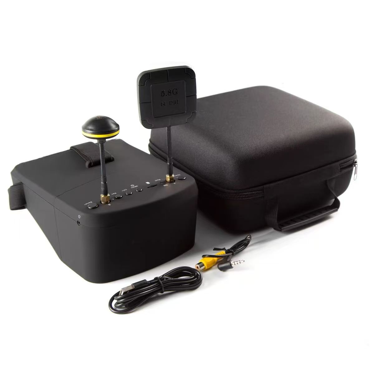 EV800D FPVゴーグル 5インチ着脱式スクリーン DV - Fpv Goggles Headset のレビューと価格