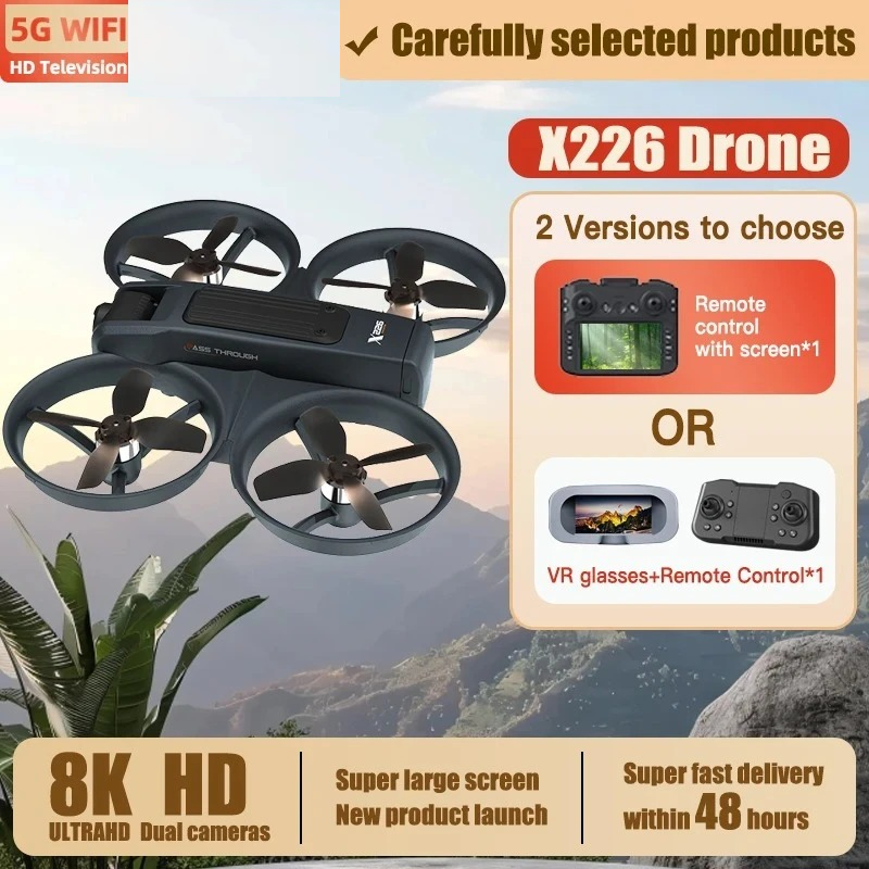 オリジナルX226/VR RCドローン 8Kプロフェッショナ - Drone Rc X226 のレビューと価格