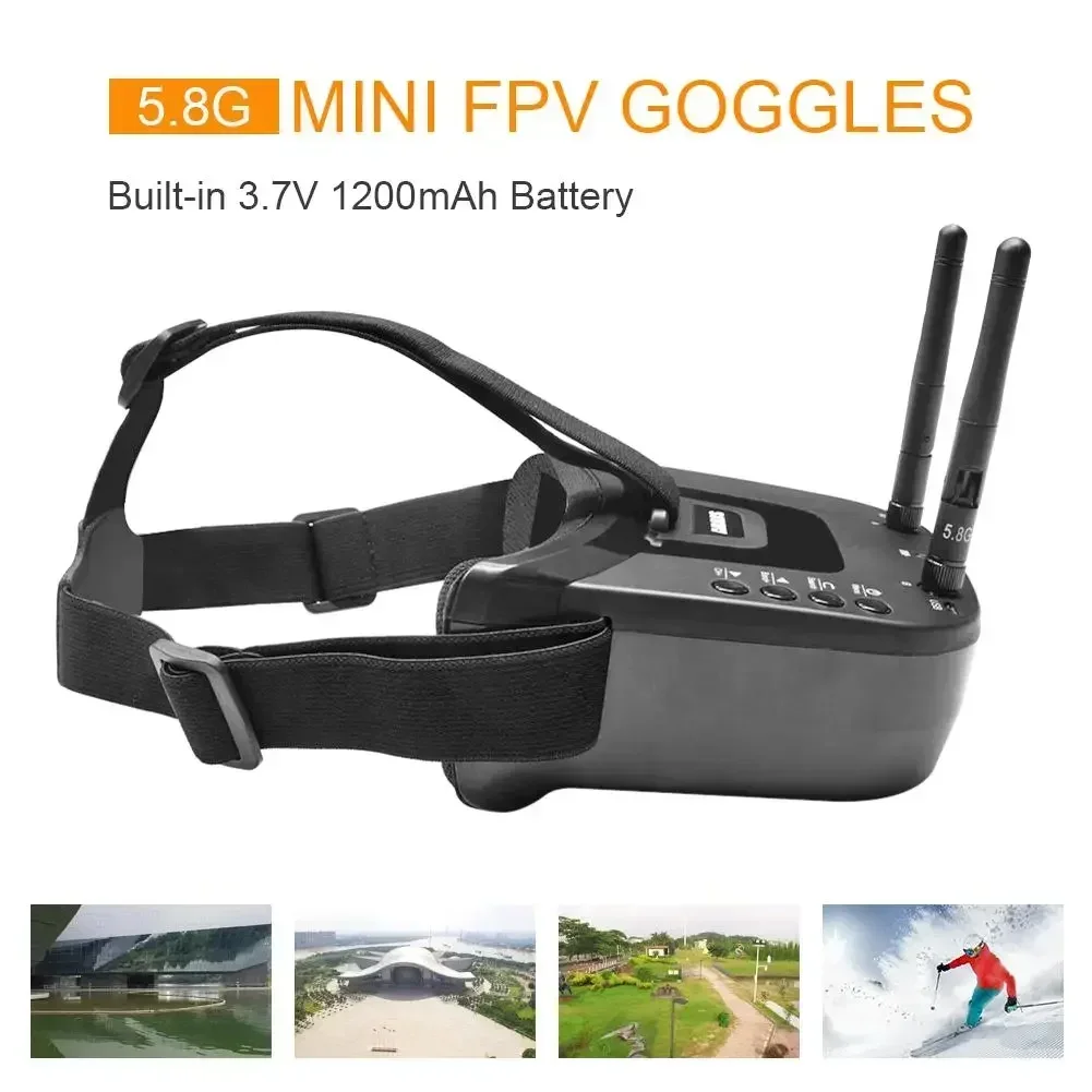 RoRuSVR009 5.8G FPVゴーグル 40CH 3 - Fpv Goggles Headset のレビューと価格