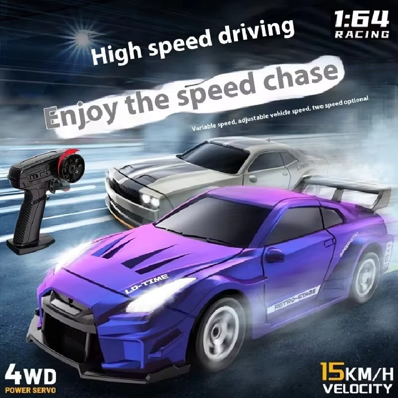 1:64 スケールリモートコントロールカーフル機能四輪駆動ド - Rc Drift Car Kit のレビューと価格