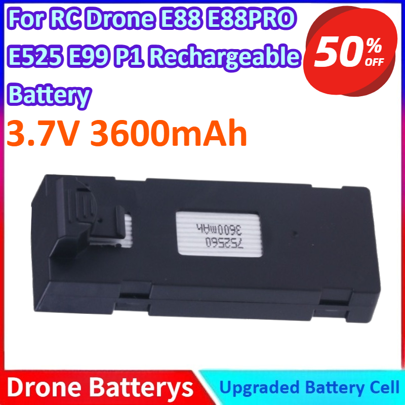 3.7V 3600mAh 新型リチウムイオンバッテリー RC - Drone E88 Rc Quadcopter のレビューと価格