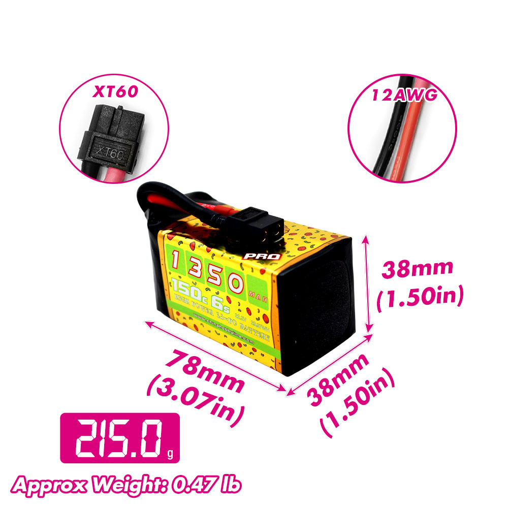 2 個 CNHL 6S 22.2V リポバッテリー 1300 - Rc Drift Car Kit のレビューと価格