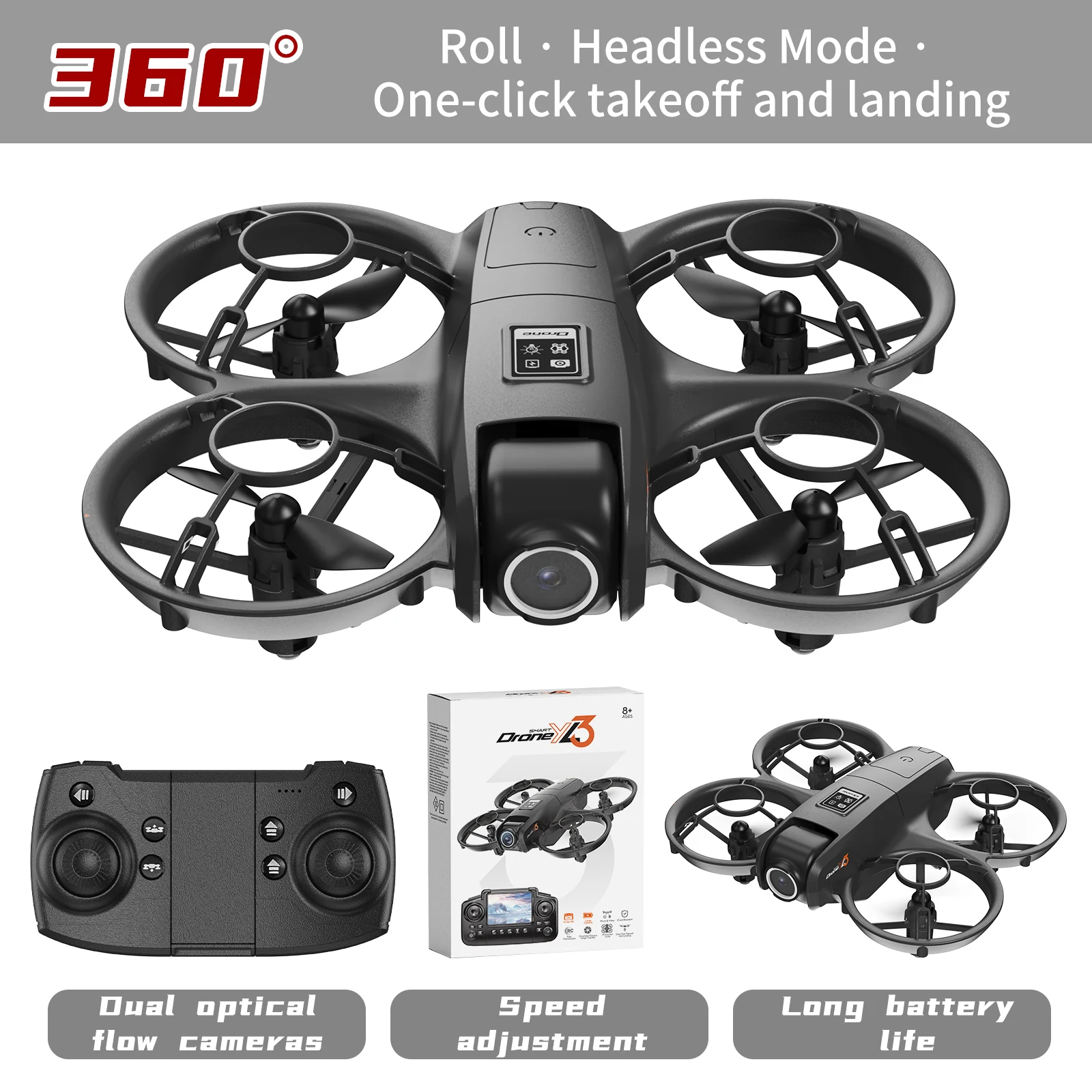 新型YL3 RCドローン 8K 1080P広角デュアルHDカ - Drone Rc Yl3 のレビューと価格