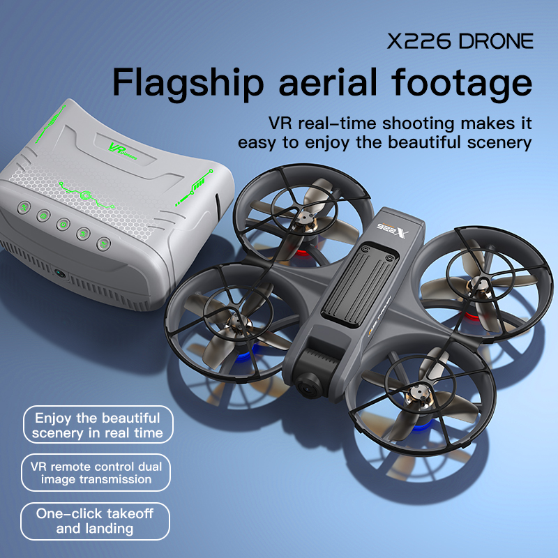 NEW X226 ミニポータブルドローン HD空撮スマートホ - Drone Rc X226 のレビューと価格