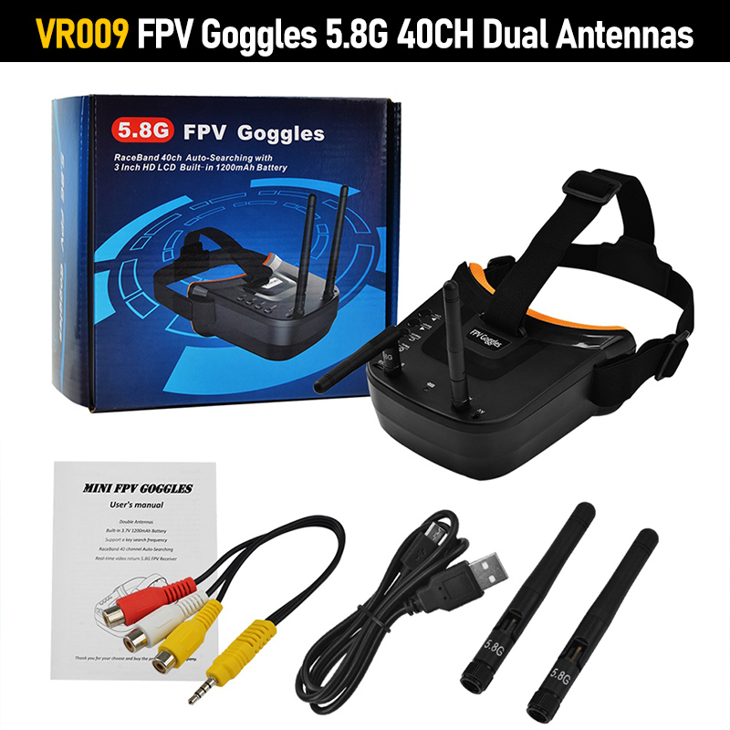 VR009 FPV ゴーグル 3.0 インチ 480*320 - Fpv Goggles Headset のレビューと価格