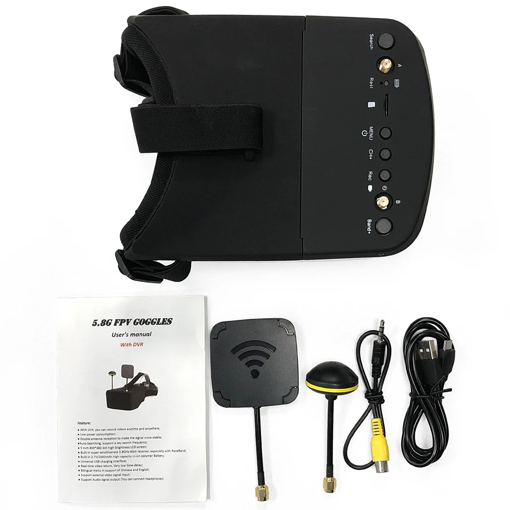 UniFly 9IMOD LS-800D 5.8G 40CH - Fpv Goggles Headset のレビューと価格