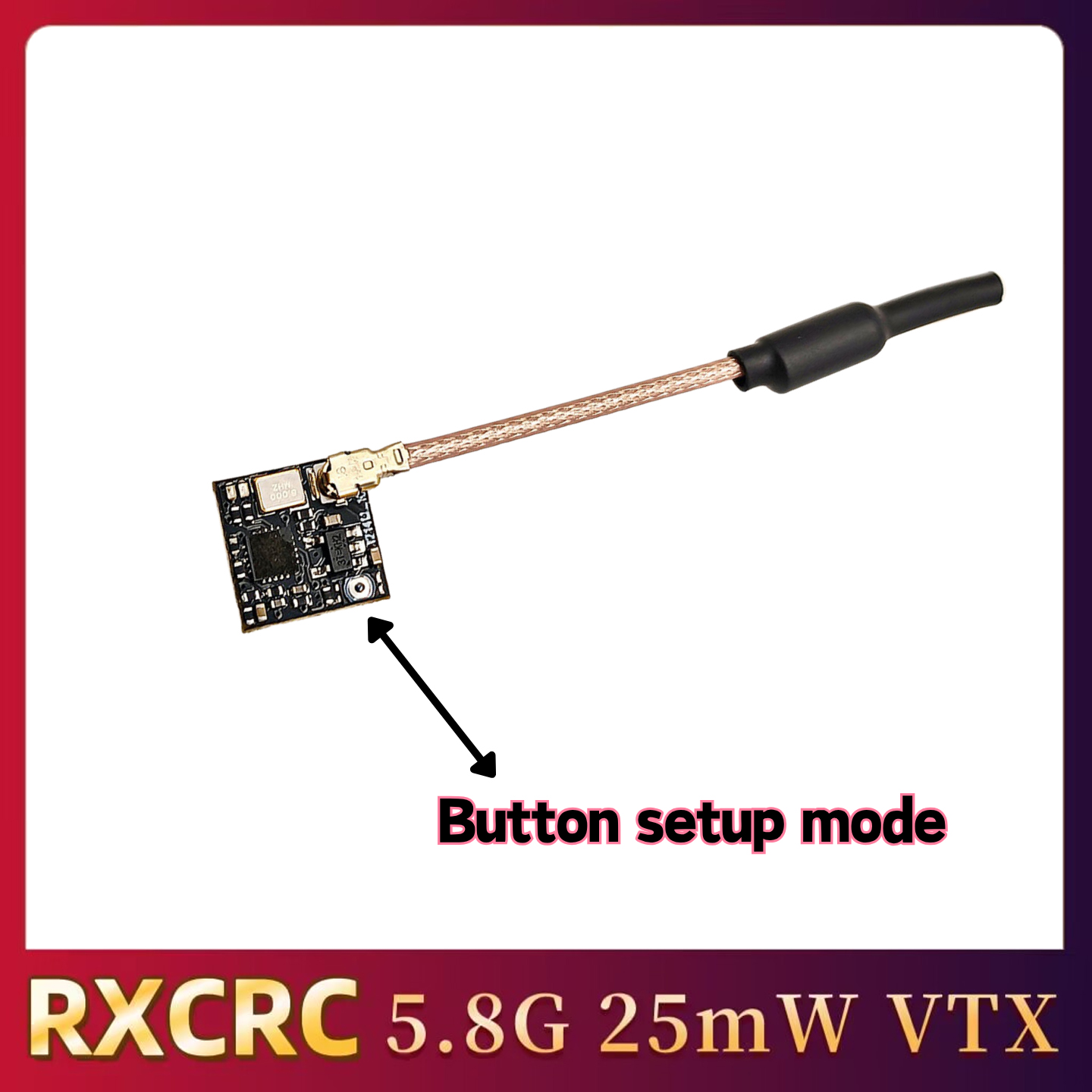 RXCRC 5.8GHz 48CH FPV 25mW アナロ - Drone Rc Controller And Receiver のレビューと価格