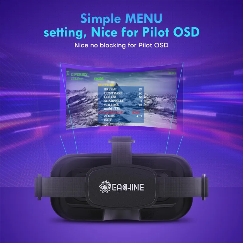 SmCpEachine EV800DM バリフォーカル 5. - Fpv Goggles Headset のレビューと価格